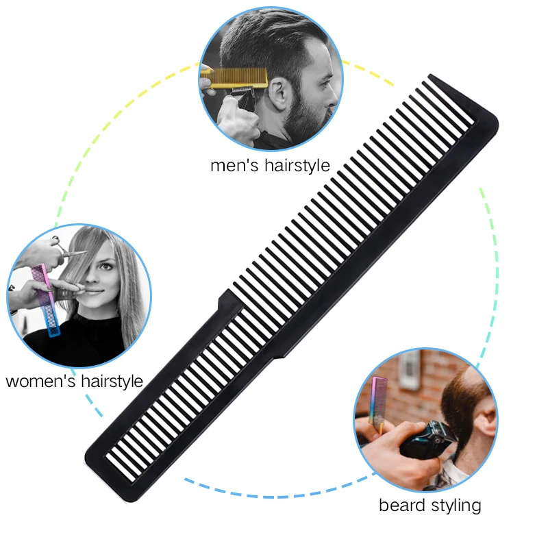3Pcs Professional Barber Styling Tools Kit With Fine Mist Sprayer Bottle Anti-static Haircut Comb Neck Duster Cleaning Brushes view 4