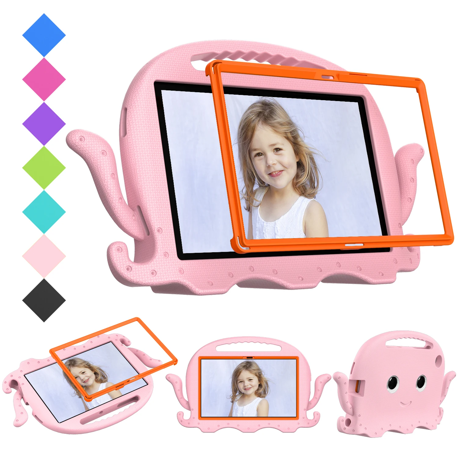 

For Samsung Galaxy Tab A7 Tablet Case Childs EVA Full Body Stand Handle Tablet Shell Covers for Samsung Tab A7 10.4 inch SM-T500