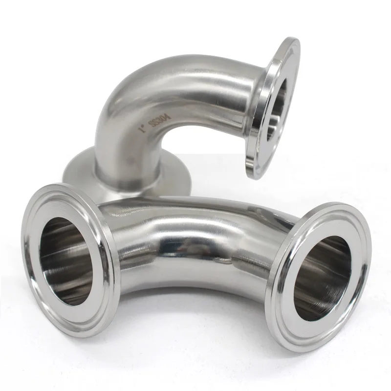 SS304 316L Stainless Steel Three-clip 90 Degree Elbow 3/4 \