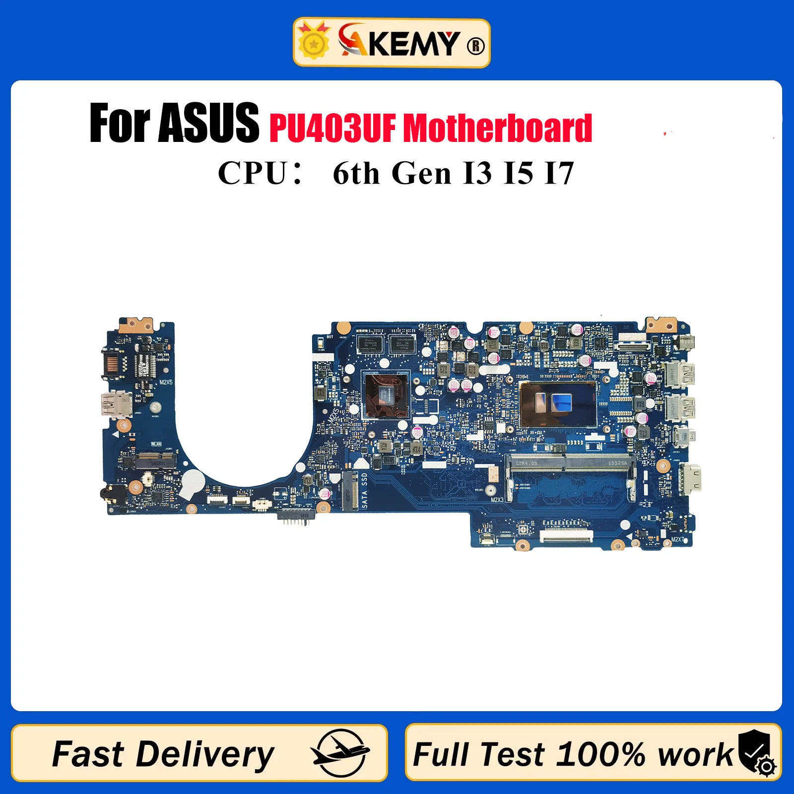

Материнская плата для ноутбука PU403UF для ASUS VivoBook PU403U PU403UF, материнская плата для ноутбука с процессором I3 I5 I7, 100% тестирование, ОК, быстрая доставка, stk