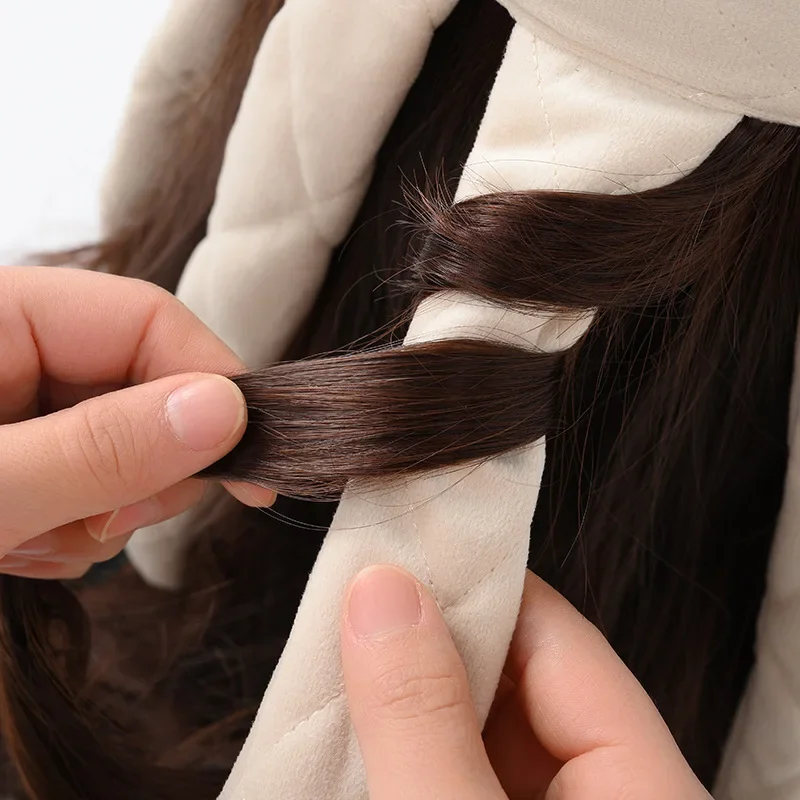Lazy Hair Curler Hair Rollers Heatless Rod Headband Lazy Natural Soft Wave Formers No Heat Curls Ribbon Salon Styling Tools