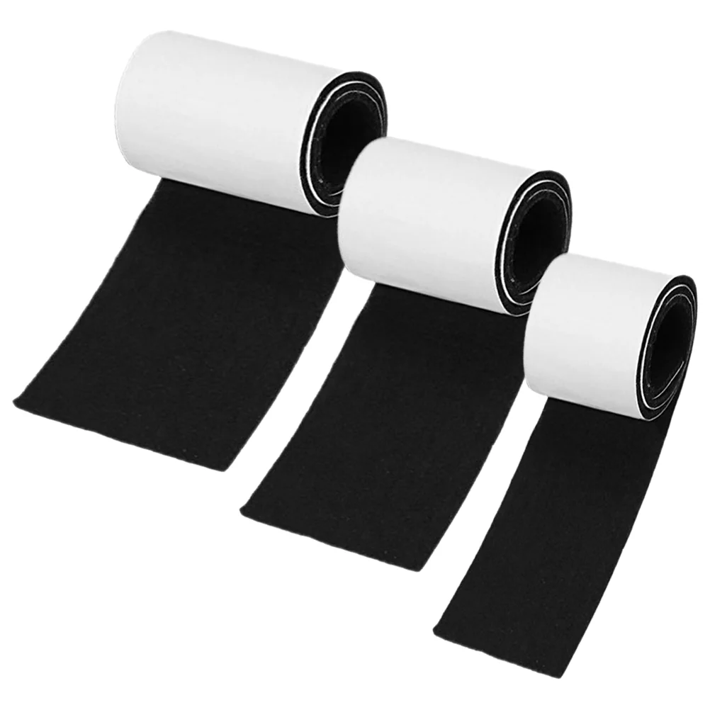 

3 Rolls Felt Tape with Adhesive Backing Home Protective Strips Chair Leg Mats Furniture Feet