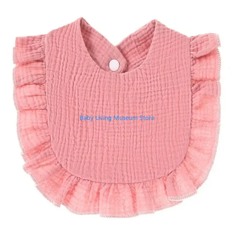 

P31C Infant Feeding Bibs Baby Lotus Leaf Bib Burp Cloths Baby Bib Drooling Apron