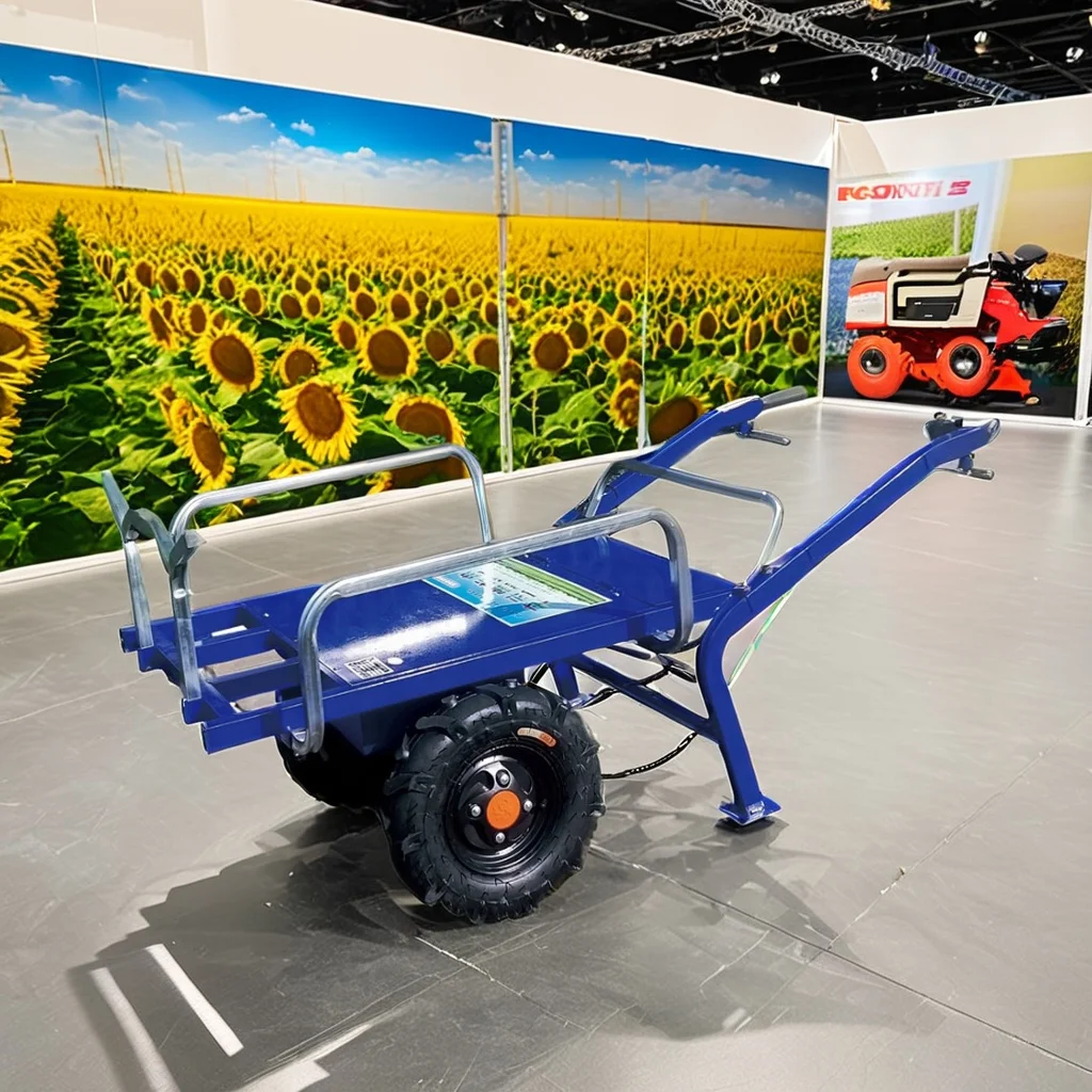 Load 500 kg Multi-Functional Lightweight Design Agricultural Transport Garden Cart Farm Wheelbarrow Electric Charging Trolley - Image 3