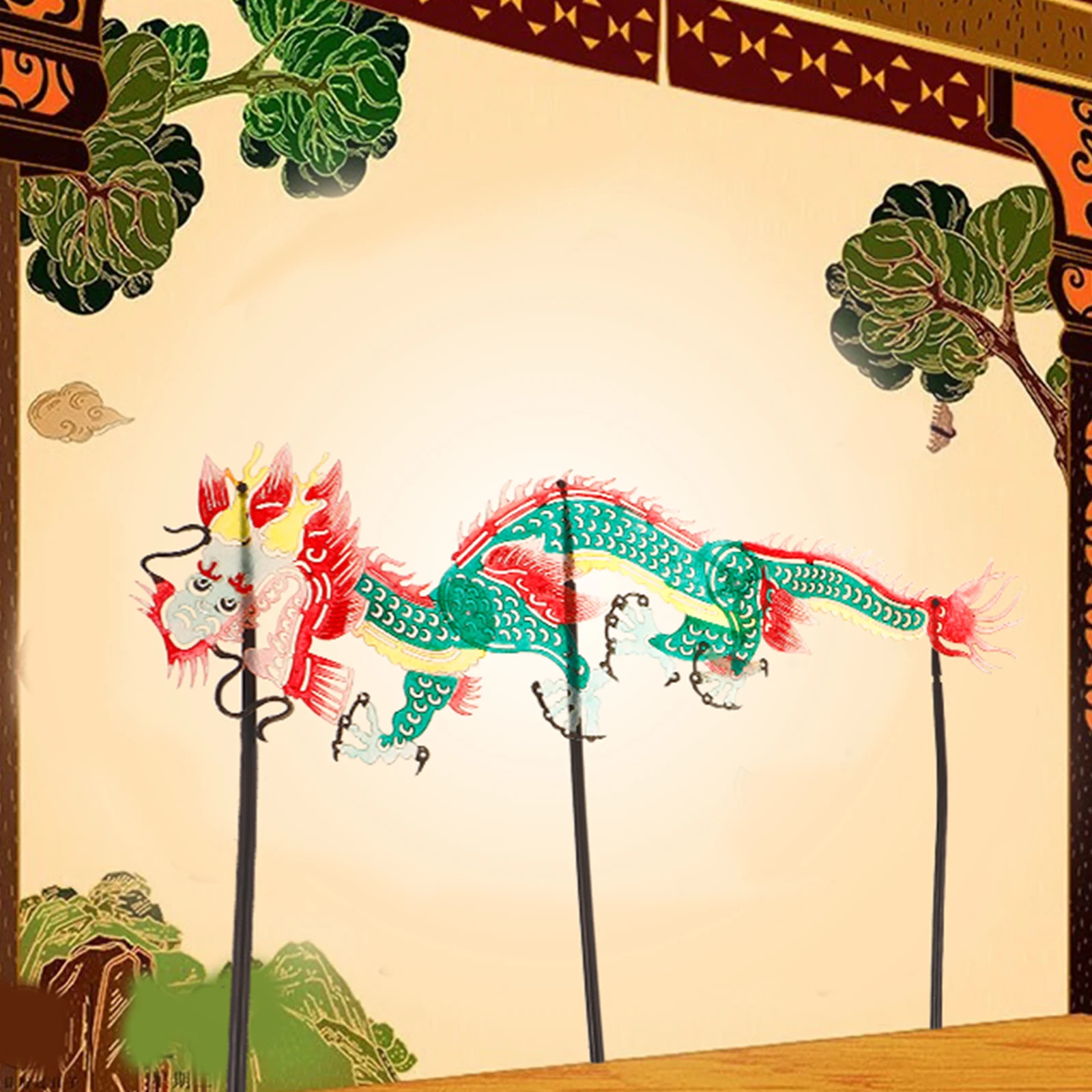 Chinese Shadow Paper Craft Handmade Educational Creative Set Early Childhood Kindergarten Shadow Puppet Show Plaything