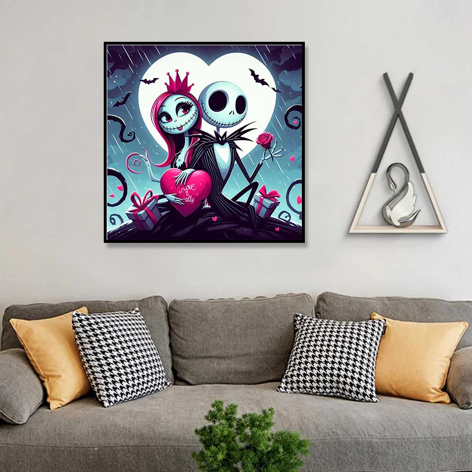 Disney Diamond Painting Jack Skellington Rhinestones Picture Diamond Mosaic Sally Embroidery Cross Stitch Handmade Gift