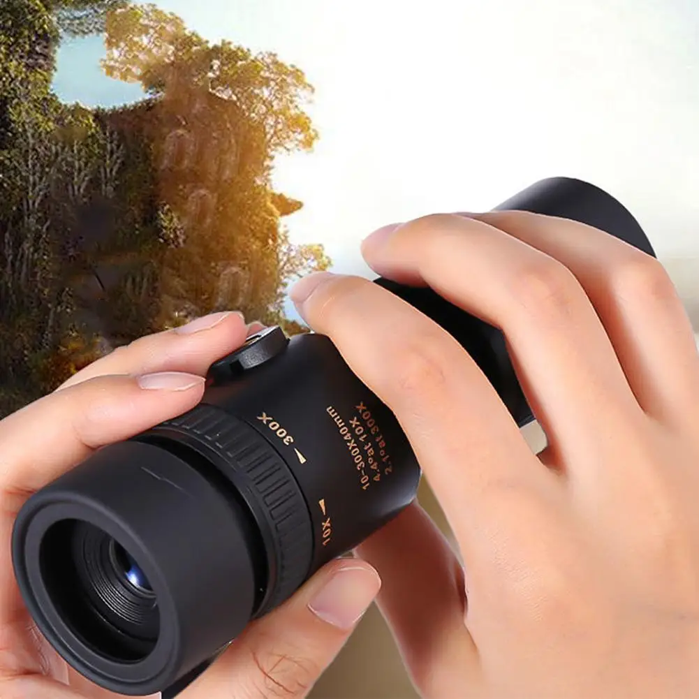 10-300X Zoom Metal HD Powerful Binoculars Long Range Quality Portable Professional Telescope Monocular For Hunting X7B9