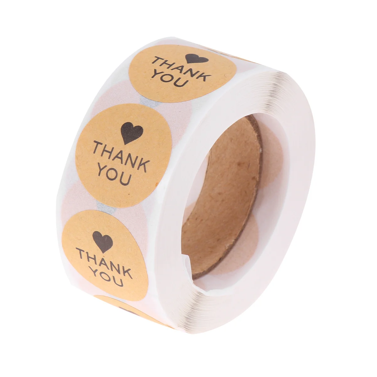 Kraft Non-Woven Adhesive Stickers Thank You Letter Baking Packing Label Wrapping Stickers For Gift Packaging Diy Craft