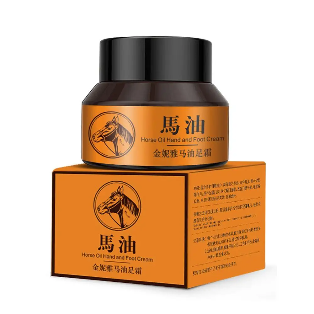 Horse Oil Foot Cream Moisturize Soften Foot Skin Smooth Cracking Moisturize Nourish Care Skin Naturally Removal Prevent Dea W4X2