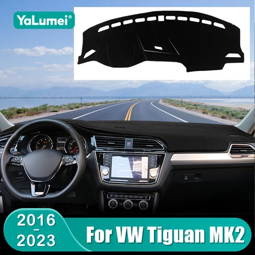 Para Volkswagen VW Tiguan MK2 r-line 2016 2017 2018 2019 2020 2021 2022 2023 alfombrilla para salpicadero de coche cubierta parasol Accesorios