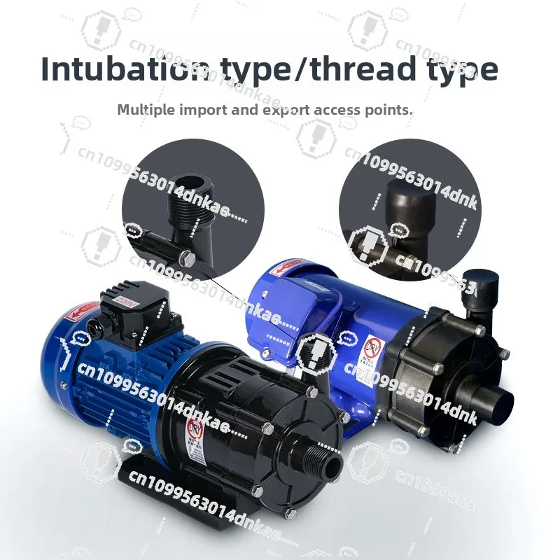220/380V Small Flow Fluoroplastic Acid and Alkali Corrosion Resistance High Temperature Centrifugal Chemical Cycle Small
