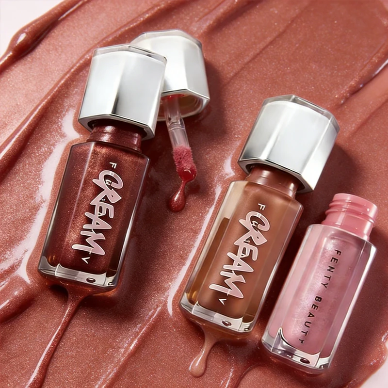 Fenty Beauty 9 Colors Colorful Lip Gloss Waterproof Liquid Lipstick Nude Pink Lips tint Makeup Lip Glaze Cosmetics Red Lip Stain