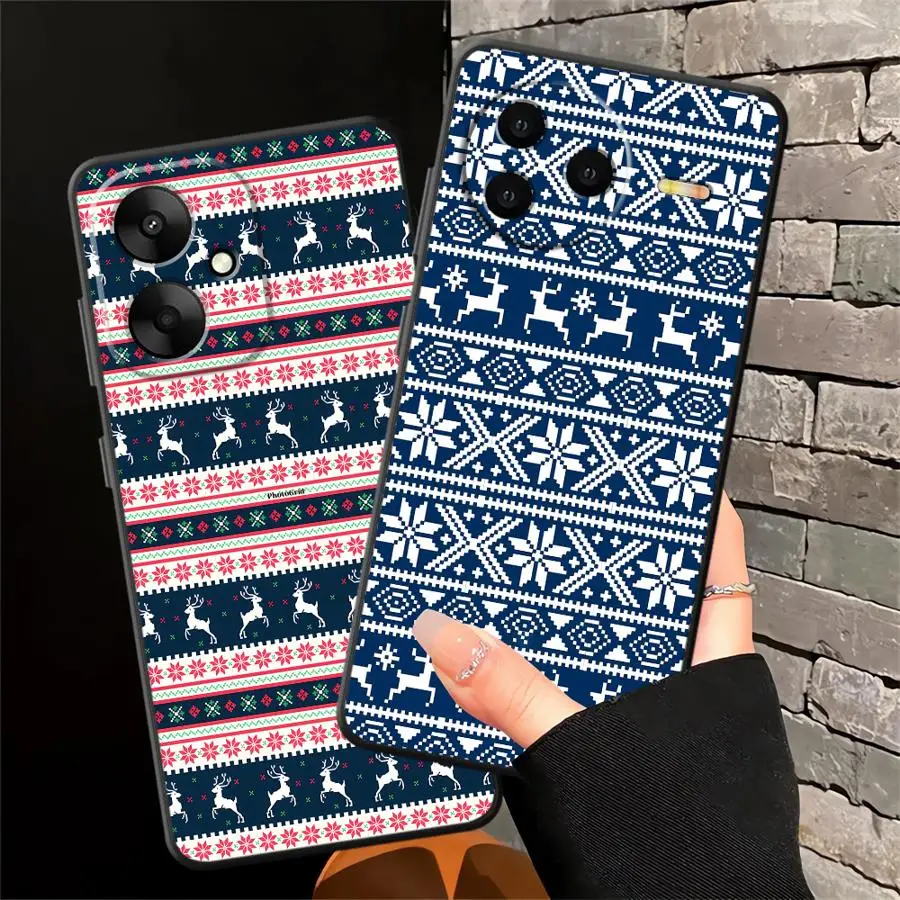 عيد الميلاد حالة ل Xiaomi Redmi 13C 9T 10 12 9A 9C 12C A5 A1 A2 زائد K60 K40 K50 الألعاب لينة عودة غطاء الهاتف