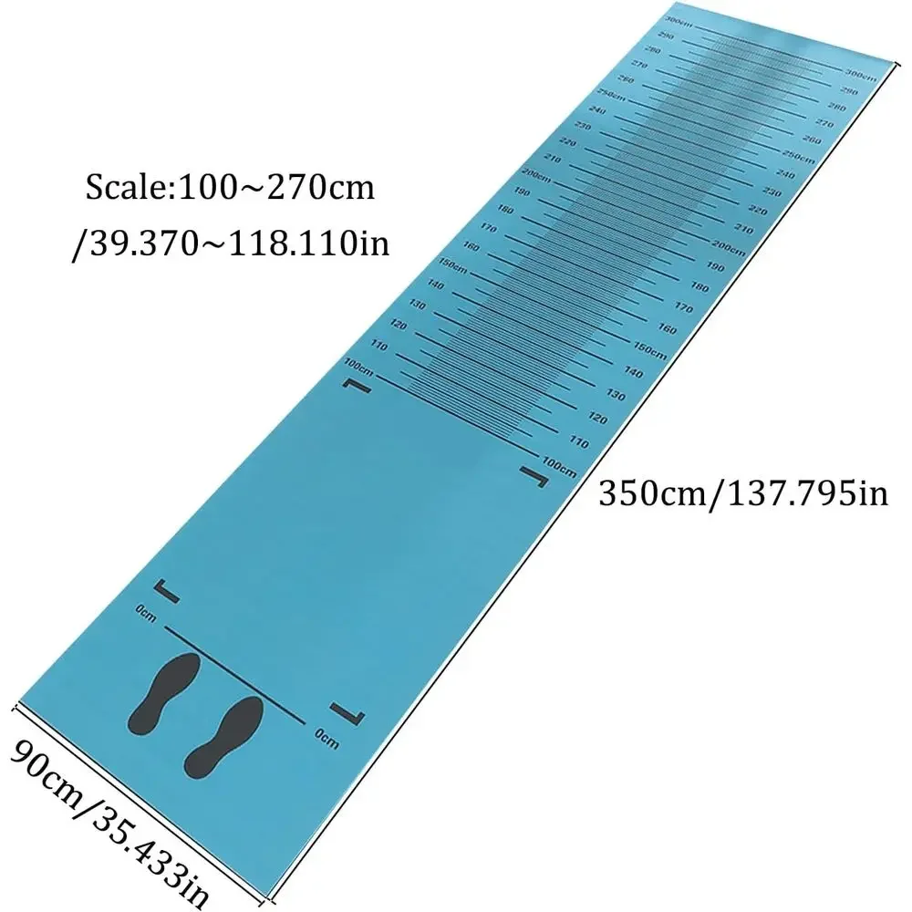 Indoor 4mm Thick Long Jump and Jump Rope Mat, 350 x 90cm view 2