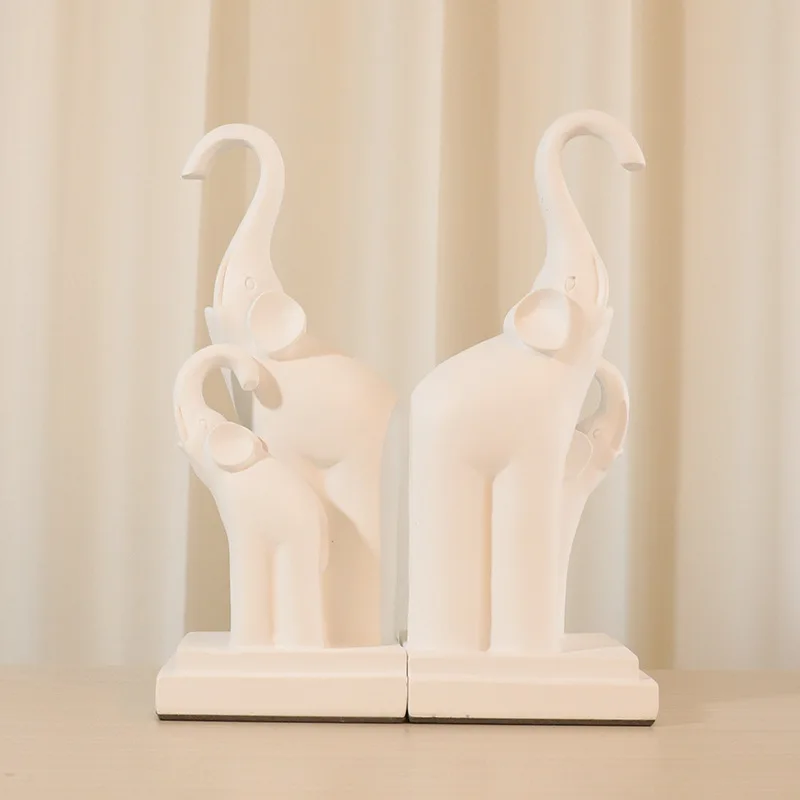 Elephant Figurine Statue Home Decor Resin Craft Ornament Gift