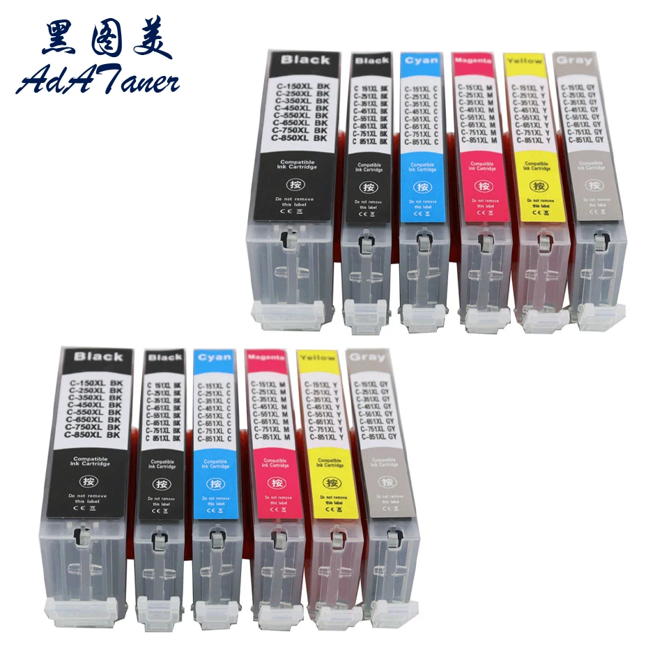 PGI-150 PGI150 PGI150XL CLI151 CLI-151 Compatible InkJet Ink Cartridge For Canon PIXMA IP7210 8710 MG5410 5410 5510 5610 6310