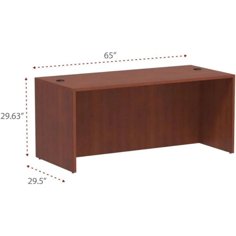 غطاء طاولة 66 × 30 × 29 1/2 بوصة، لون كرز متوسط #3