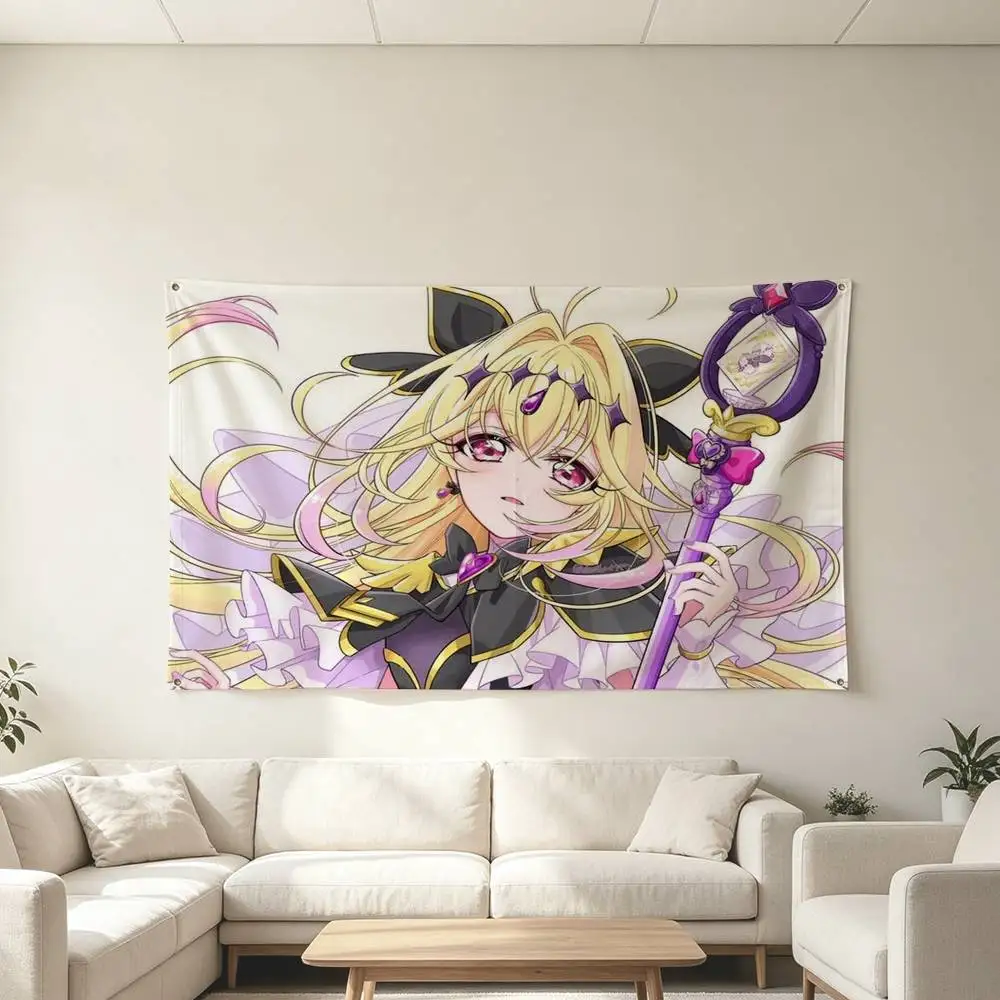 Meitantei Precure Cure Eclair Flags for Bedrooms Home Decor Items Outdoor Decors Garage Decoration Flaga