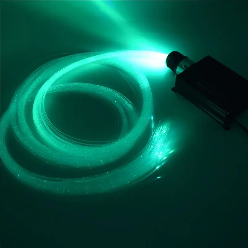 New Arrive 16W RGB LED Light Engine With Sparkle Flash Point PMMA Fiber Optic Cable For Restaurant Bar Decoration