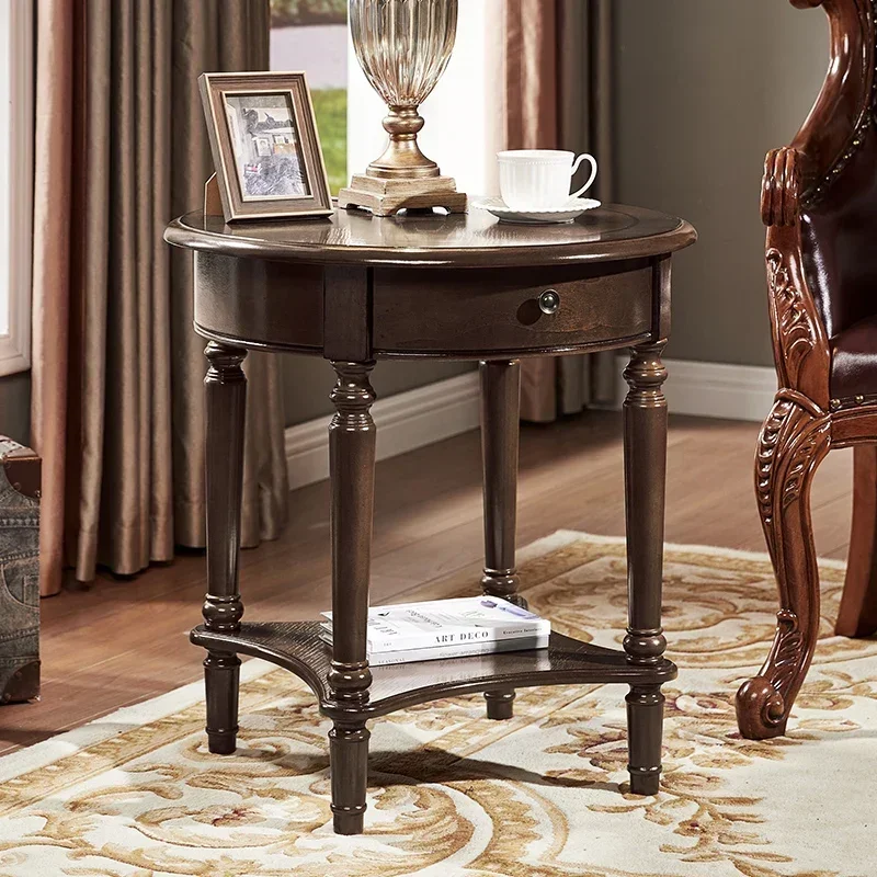 %Elegant Center Tables Wooden Furniture Living Room Corner Sofa Side Design Coffee Luxury Bedside