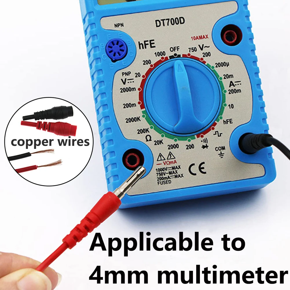 16 in 1 Multimeter Test Leads Kit with Alligator Clips Replacement Test Wire Set 1000V 10A CAT III Digital Multimeter Needle Tip