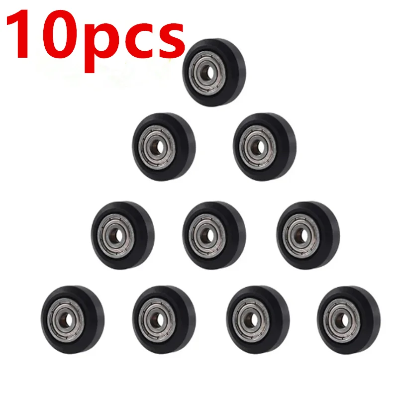 10pcs 3D Printers Ball Bearings 608ZZ Deep Groove Miniature Bearings Skateboard Scooter High Carbon Steel 3D Printer Accessories