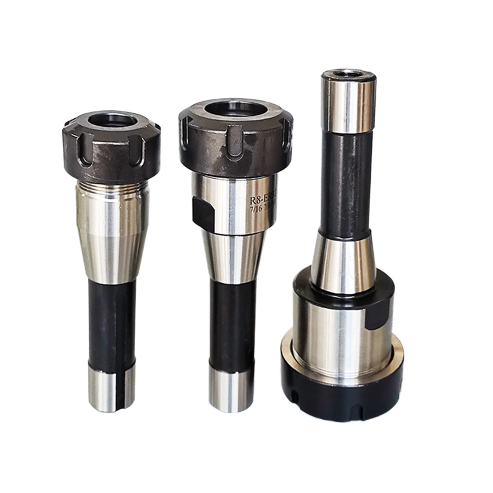 Husillo R8 ER16 ER20 ER25 ER32 ER40 Collet Chuck A M UM Nut portaherramientas M12 Thread 7/16, fresadora, soporte de herramientas, vástago cónico