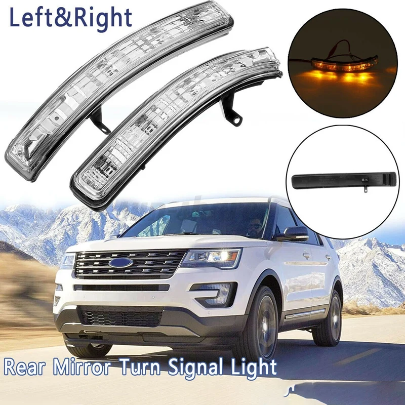 Car Right Side Wind Mirror Light Turn Signal Blinker Lamp for Ford Explorer 2011-2018 BB5Z-13B374-A BB5Z13B374A