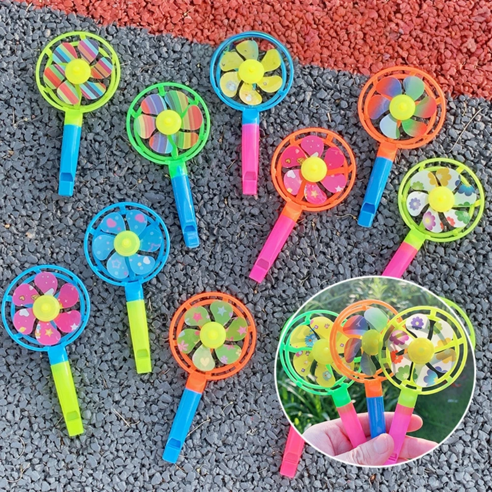 Molinete con silbato colorido y divertido para fiesta de cumpleaños, Carnaval, escuela de Pascua, bolsa de regalo para guardería, relleno de cesta de piñata, 8-24 Uds.