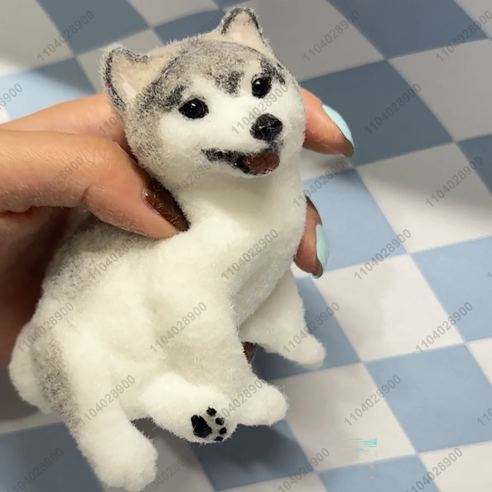 Shiba Inu Dog Taba Squishy Silicone Hand-Painted Fuzzy Puppy Doggy Squeeze Toy Mochi Toy Stress Release Hand Relax Gift Toy