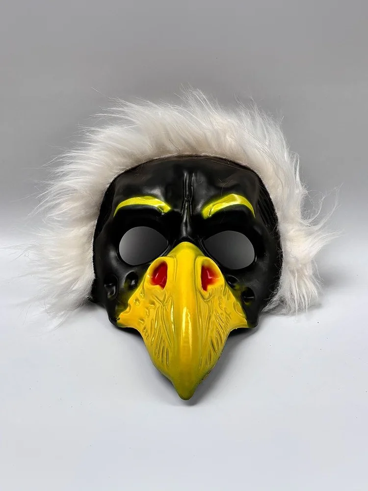 Halloween Cosplay Gruselige Adler-Gesichtsmaske NPC Lustiger Scherz-Gruselkopfschutz für Partyball-Kostüm-Requisite Ideal für Halloween – Detail 8