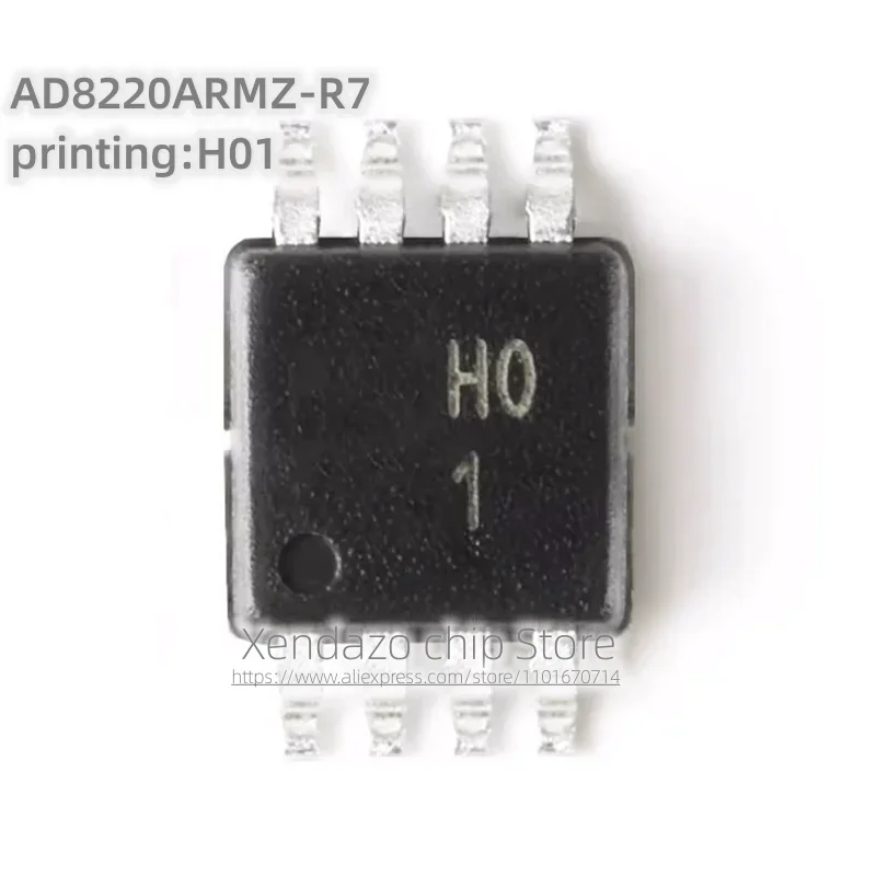 2pcs/lot AD8220ARMZ-R7 printing H01 AD8220ARMZ MSOP-8 package Single power JFET input instrument amplifier chip