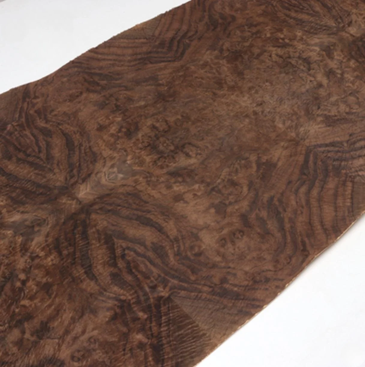 Length:2.5meters Width:580mm T:0.3mm Natural walnut splicing with burr surface wood veneer Speaker furniture decoration image 2