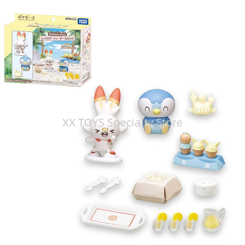 

Takara Tomy Pokemon Peaceful Space Poke Peace House Let's Party Doll Set Manga Figures With Accessories Children's Holiday Gifts