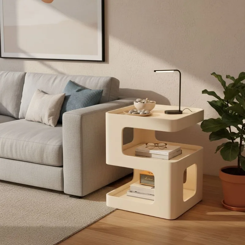 

Side table, coffee table, home sideboard, simple modern creative wrought iron table, small table in the living room, small apart
