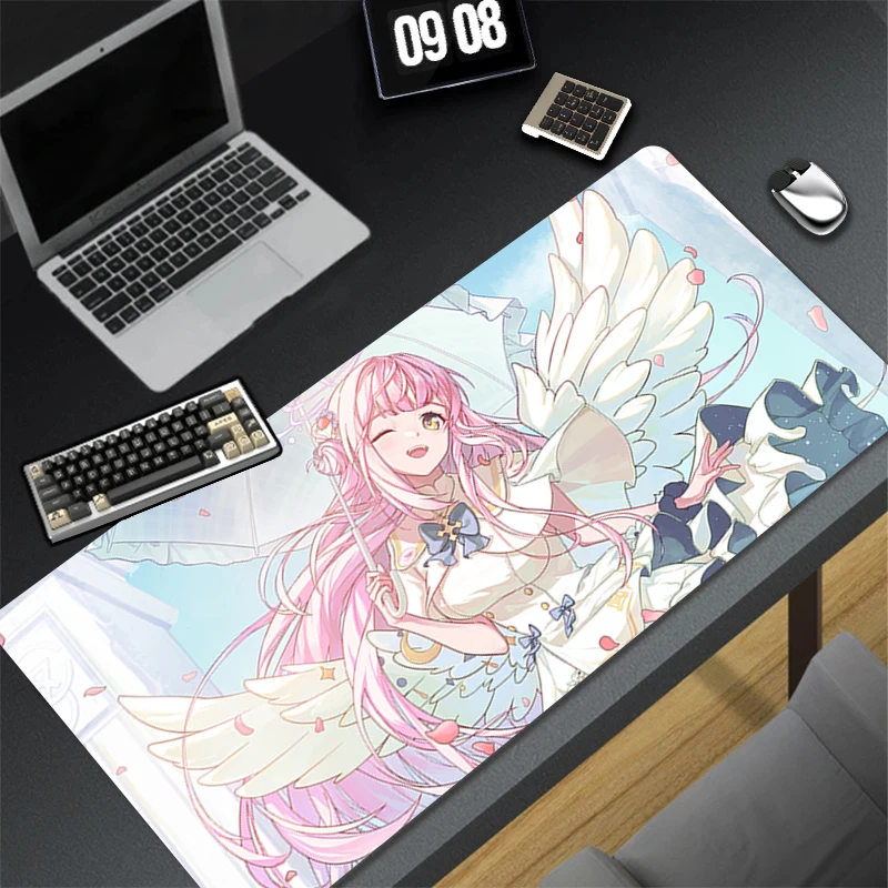 Mousepad Computer Gaming Accessories Keyboard Pad Office PC Rubber Mouse Pad Decoracion Blue Archive Misono Mika Desk Mouse Mat