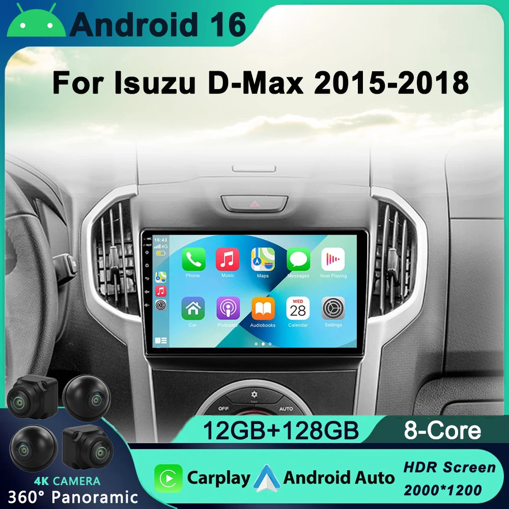 

Android 16 Car DVD Player For Chevrolet Holden S10 TRAILBLAZER COLORADO ISUZU DMAX GPS Radio Audio Multimedia Stereo carplay
