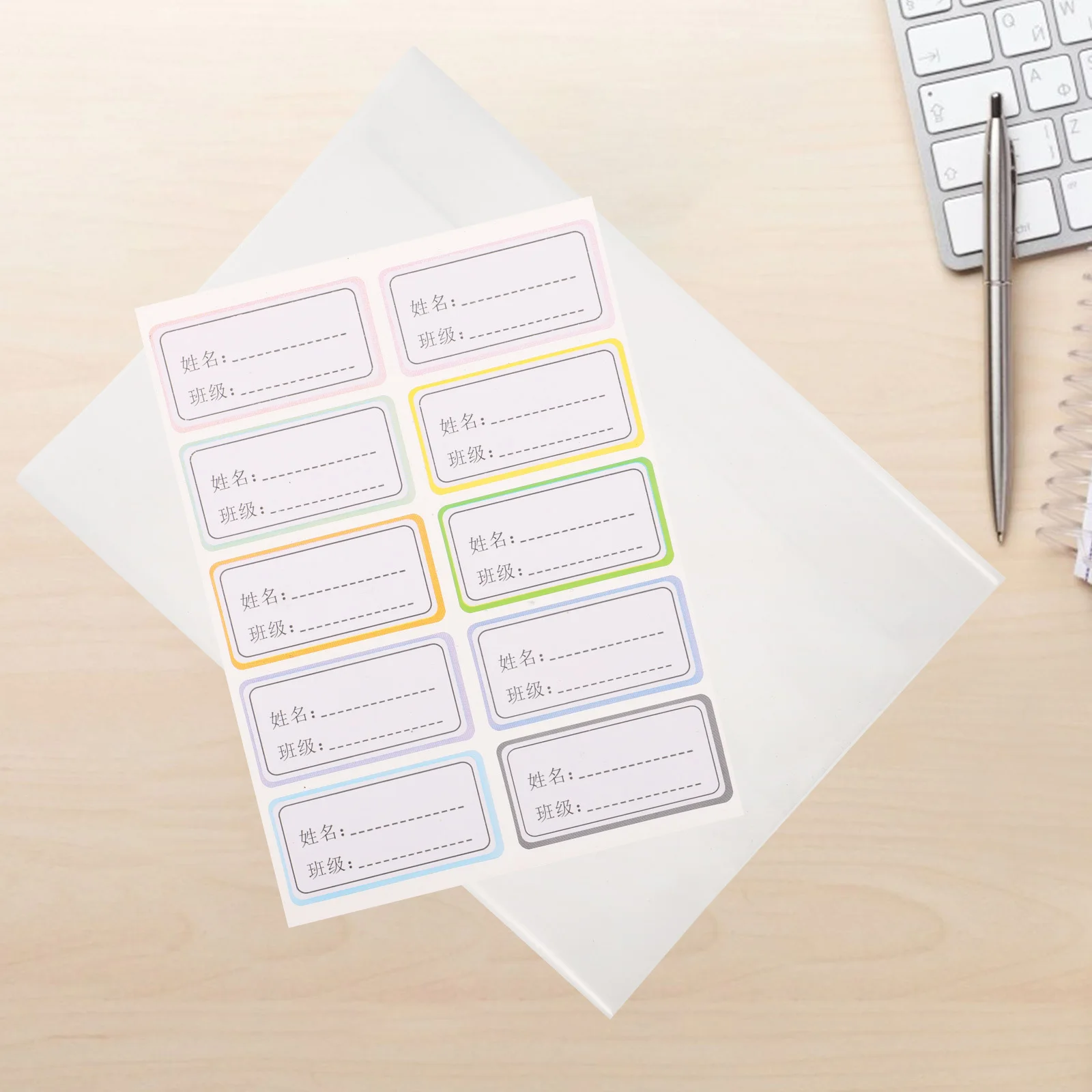 

10pcs Plastic Cover Transparent Protective Sleeve For Students Waterproof Dustproof Environmentally Friendly For Exercise Book