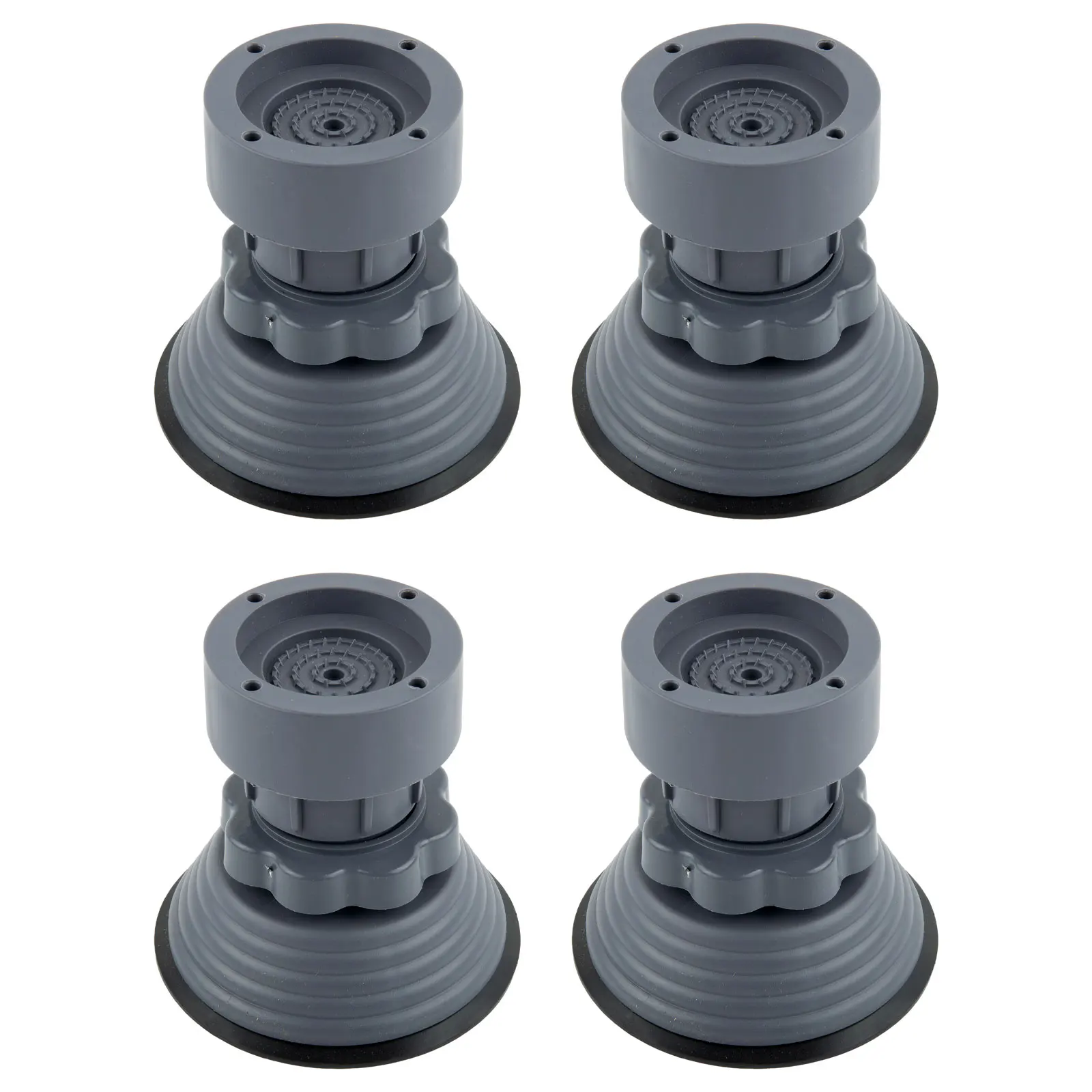 2022 قدم منصات غسالة مقاوم للماء عجلة الأسطوانة 4 قطعة المضادة للانزلاق التخميد موجة حماية القدم ألياف الراتنج