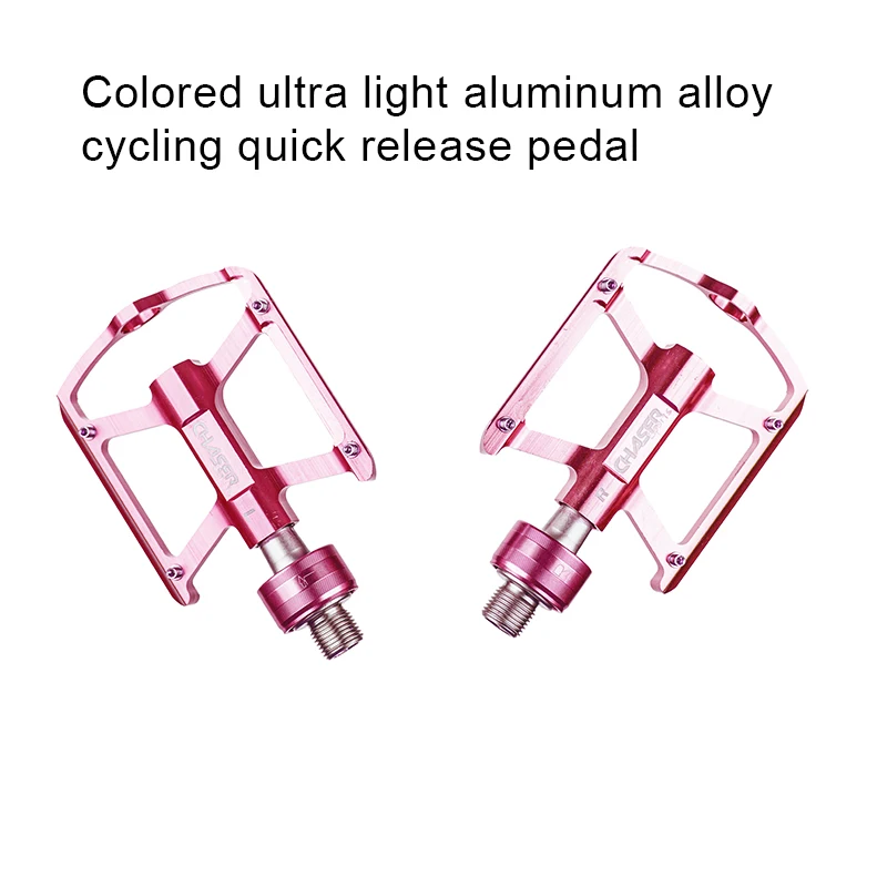 Color Ultra Light Aluminum Alloy Cycling Quick Release Pedal Folding Bicycle Road Vehicle Pedal Double Bearing For Brompton