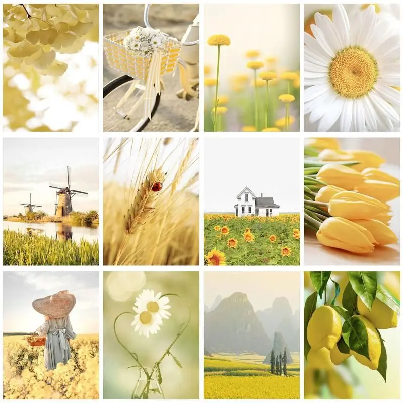 

CHENISTORY Paint By Number Nature DIY Pictures By Numbers Scenery Kits Hand Painted Painting Art Drawing On Canvas Gift Home Dec