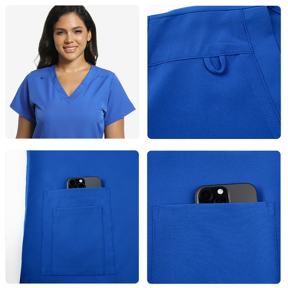 الزي الطبي فرك مستشفى العمل الدعك مجموعة الجملة التمريض فرك الزي الرسمي النساء الرعاية الصحية الصيدلة عيادة ملابس العمل