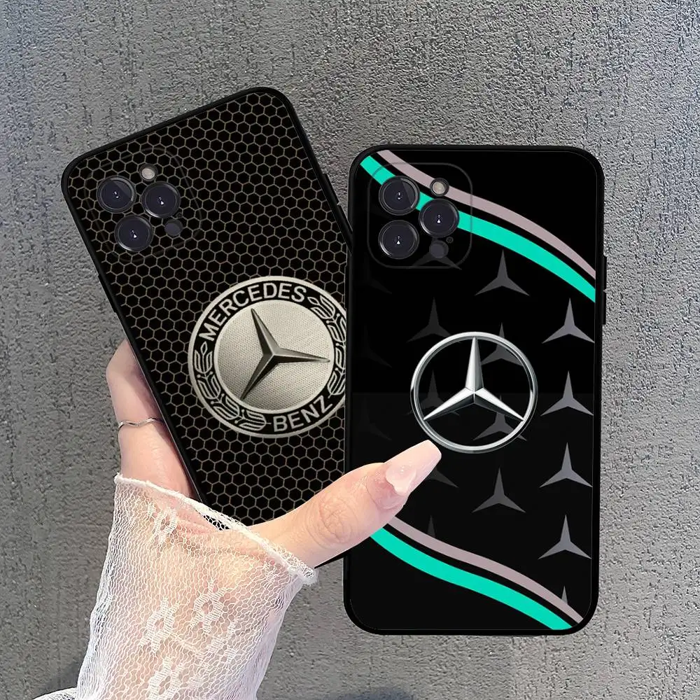 Car M-Mercedes-Benz Phone Case For IPhone 16 15 14 13 12 11 17 Pro Max Simplicity Back TPU Soft Case - view 6