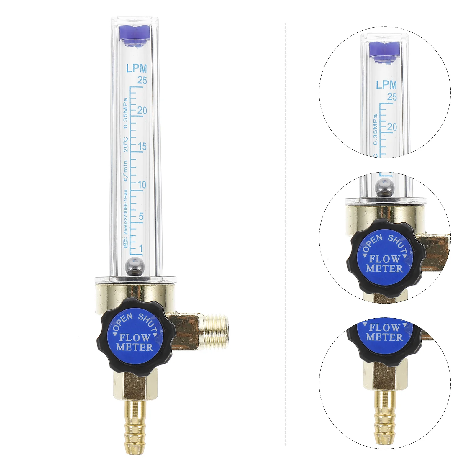 Flowmeter Regulator Gas Indicator Argon Carbon Dioxide CO2 Nitrogen Ppe for Air