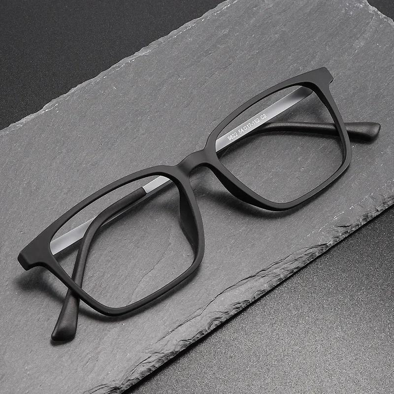 Pure Titanium Square Myopia Glasses Men Optical Large Frame Ultra-Light Eyeglasses Prescription Eyewear Decorative Spectacles