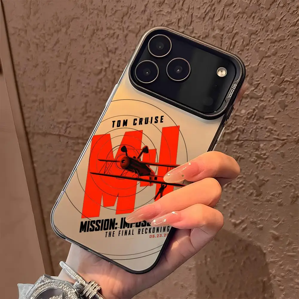 حافظة لهاتف آيفون 17 16 15 14 13 12 11 Pro Max Air ملونة غير لامعة ليزر أورورا مقاومة للصدمات