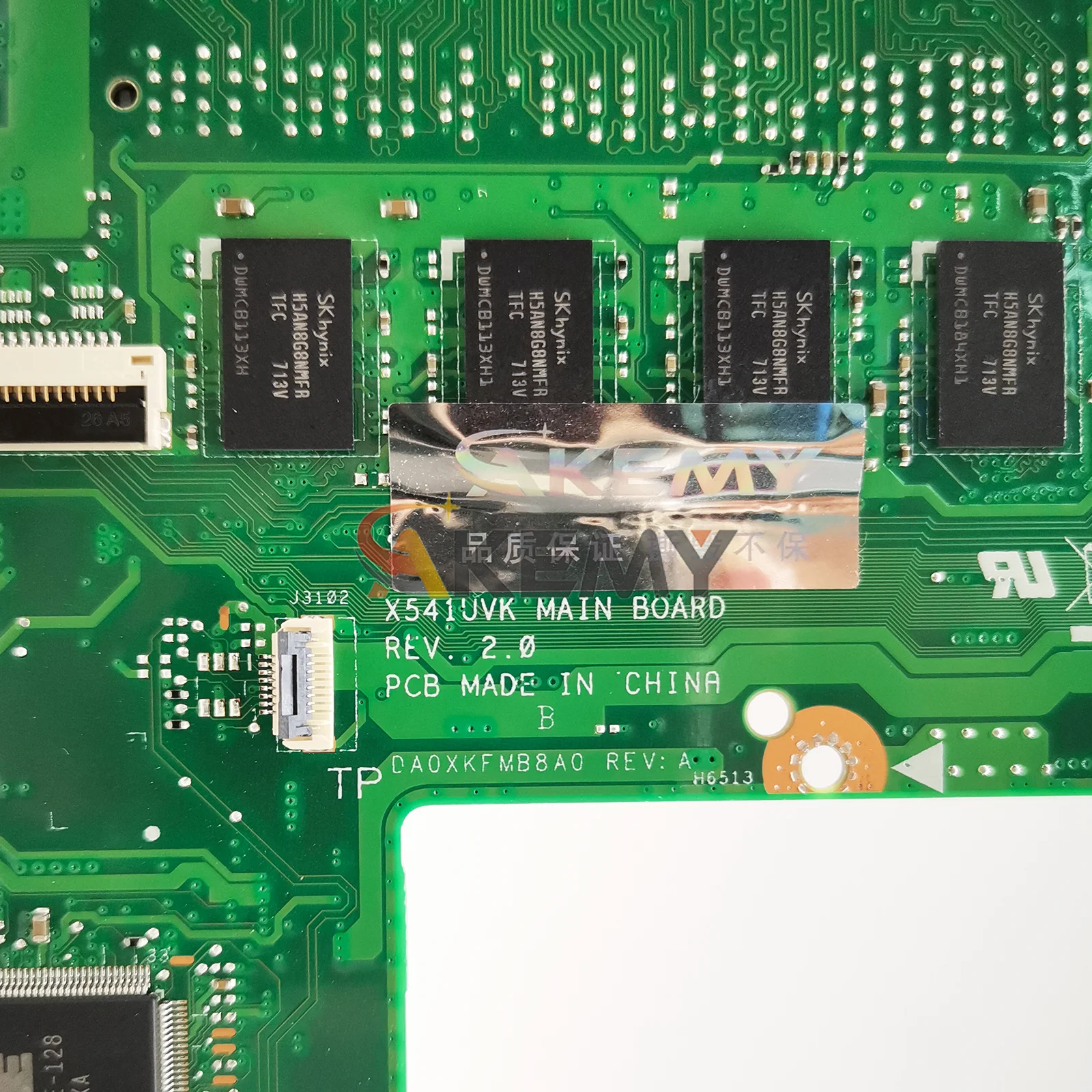 Placa base para ordenador portátil X541UVK para ASUS VivoBook F541U R541U X541UJ X541UV A541U A541U X541UVK X541U X541UAK placa base I3 I5 I7 CPU