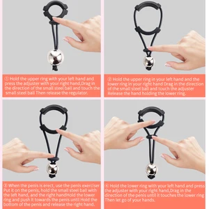 BDSM -Herren -Penisring, Übungsgerät, Gewichtslager, Penis -Extender, Ball, Samenblock, Sexspielzeug für Erwachsene für Männer 10 Hauptverkaufs -Manga Expansion Penis - №4
