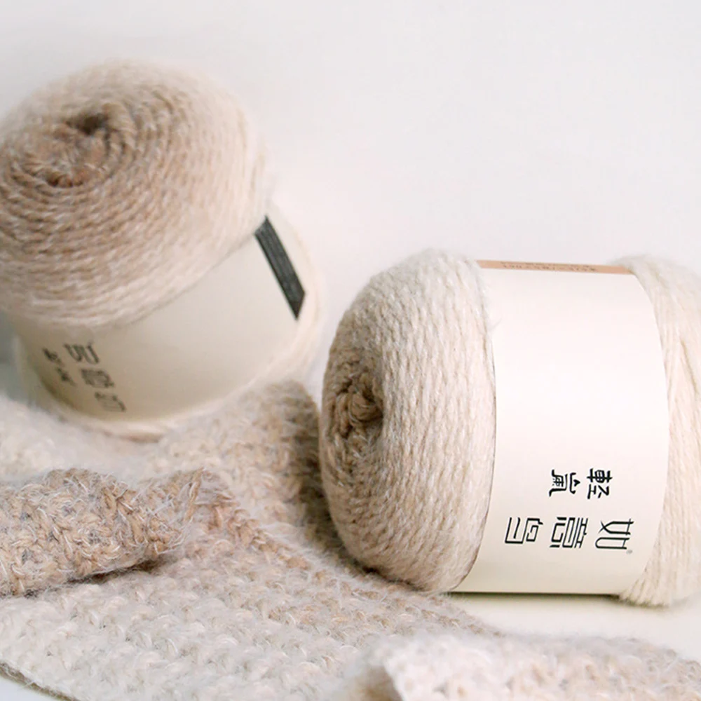 180 جرام غزل زهرة الشعر الطويل غزل متدرج متعدد حبلا خيط مختلط يدوي وشاح ذاتي الصنع ، حقيبة ، ملابس خيط كروشيه ، صوف حياكة #4