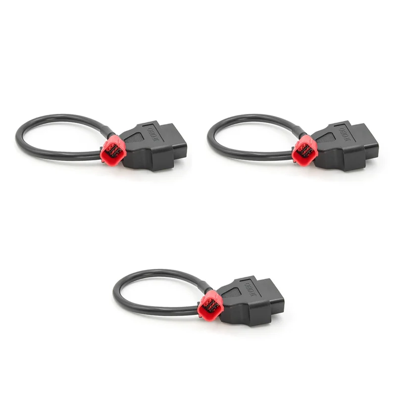 

3X 6-16-контактные адаптеры OBD для мотоциклов OBD2 диагностический кабель удлинители разъемы для Honda Suzuki BENELLI